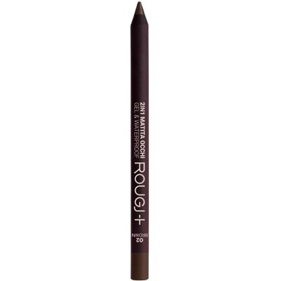 Rougj Group Rougj 2 in 1 Matita Occhi Gel e Waterproof colore 02 Brown, 1.23g Rougj Group Rougj 2 in 1 Matita Occhi Gel e Waterproof colore 02 Brown, 1.23g