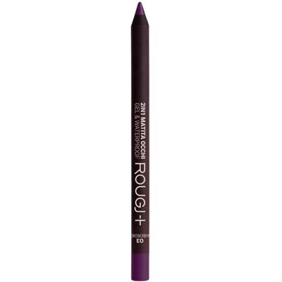 Rougj Group Rougj 2 in 1 Matita Occhi Gel e Waterproof colore 03 Aubergine, 1.23g Rougj Group Rougj 2 in 1 Matita Occhi Gel e Waterproof colore 03 Aubergine, 1.23g