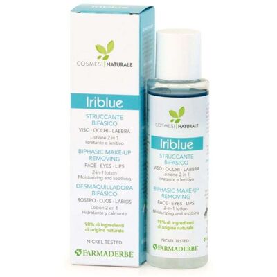 Farmaderbe Iriblue Struccante Bifasico Viso Occhi e Labbra, 100ml Farmaderbe Iriblue Struccante Bifasico Viso Occhi e Labbra, 100ml