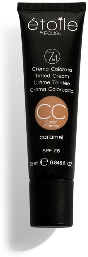 rougj group rougj etoile - cc cream crema colorata 7 in 1 spf25 colore caramel, 25ml