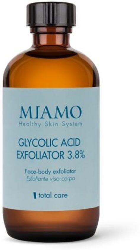 Miamo Glycolic Acid Exfoliator 3.8% Esfoliante Viso Corpo, 120ml