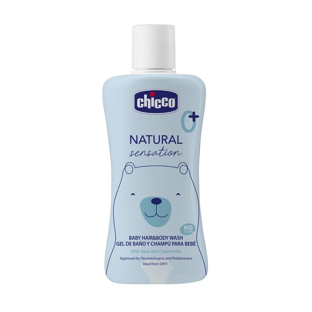 Chicco Natural Sensation - Baby Detergente Corpo e Capelli per Bambini 0M+,200ml