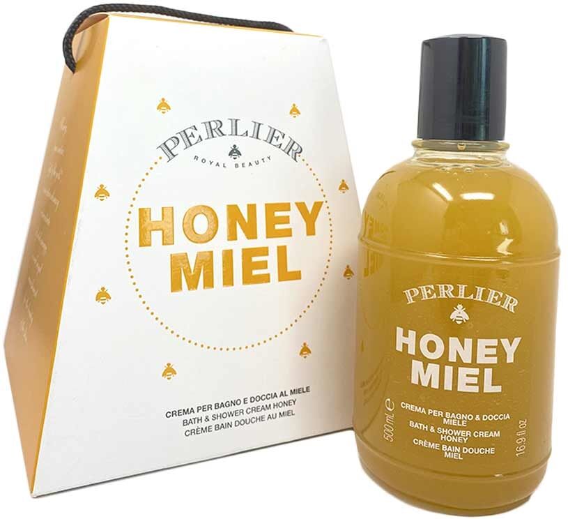 Perlier Honey - Panettone di Miele Crema per Bagno e Doccia al Miele, 500ml