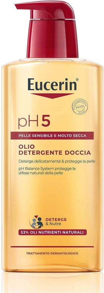 Eucerin pH5 - Olio Detergente Doccia Pelle Sensibile e Secca, 400ml