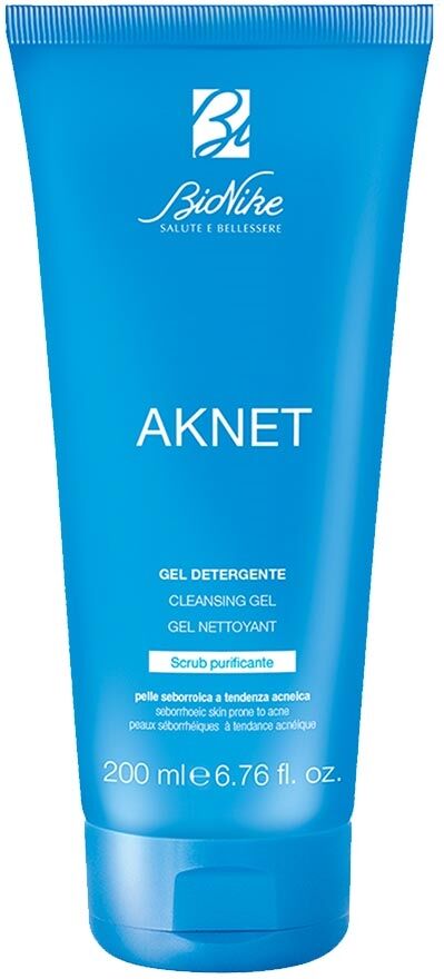 Bionike Aknet - Gel Detergente Purificante Effetto Scrub, 200ml