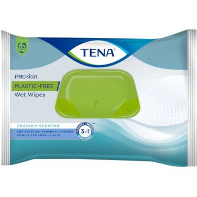 Tena ProSkin - Wet Wipes Plastic Free Salviettine Umidificate Detergenti, 48 salviette Tena ProSkin - Wet Wipes Plastic Free Salviettine Umidificate Detergenti, 48 salviette