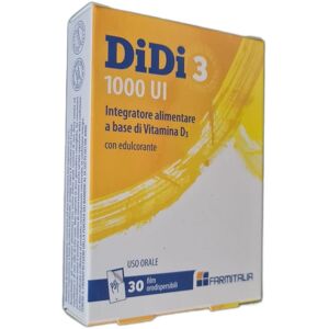 Farmitalia DiDi3 1000 UI Integratore Alimentare, 30 film orodispersibili