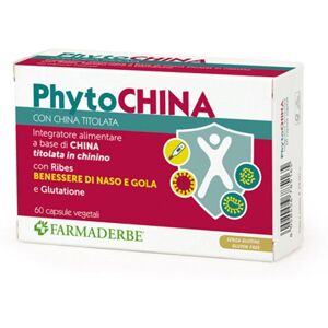 Farmaderbe Phyto China Integratore Alimentare, 60 Capsule