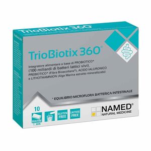 Named TrioBiotix 360 Integratore Probiotico Equilibrio Intestinale, 10 Bustine