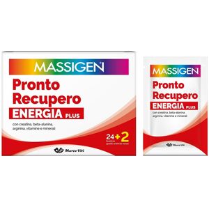 Massigen Pronto Recupero Energia Plus Integratore Alimentare, 24+2 Bustine