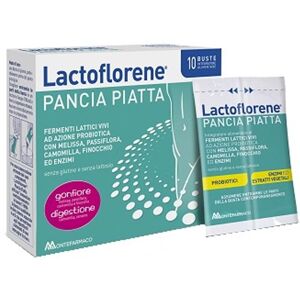 Lactoflorene Pancia Piatta Integratore di Fermenti Lattici, 10 Buste T-Win