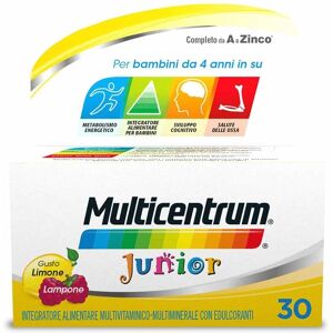 Multicentrum Junior Integratore Vitamine Bambini Vitamina D C Ferro, 30 Cpr