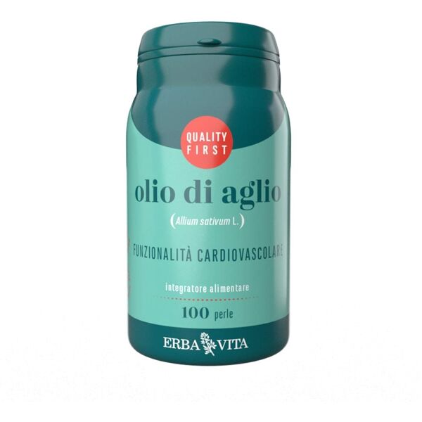 erba vita monoplanta - olio di aglio integratore cuore e circolazione, 100 perle