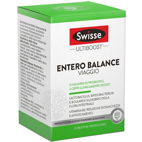 swisse entero balance viaggio integratore alimentare, 10 bustine