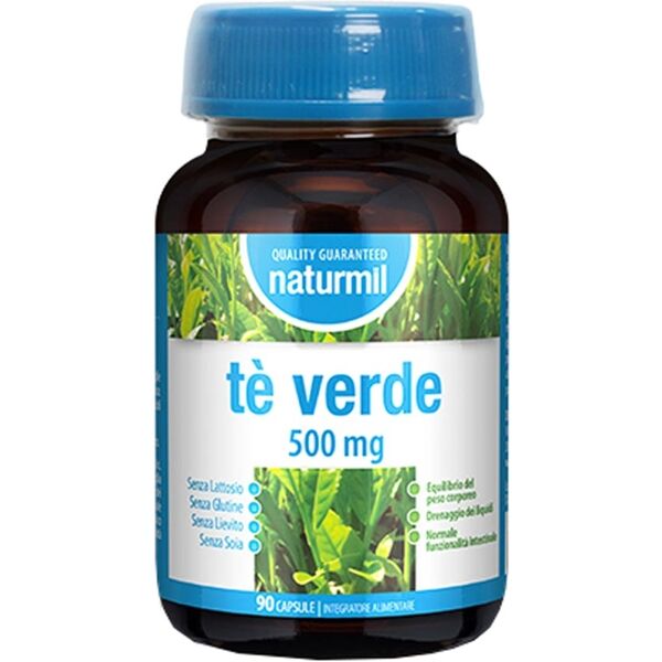 dietmed naturmil - tè verde 500mg integratore alimentare, 90 capsule