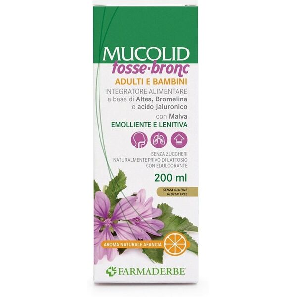 farmaderbe mucolid - tosse bronc sciroppo emolliente, 200ml