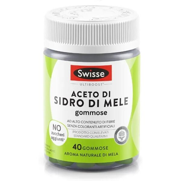 swisse beauty - aceto di sidro di mele integratore, 40 caramelle gommose