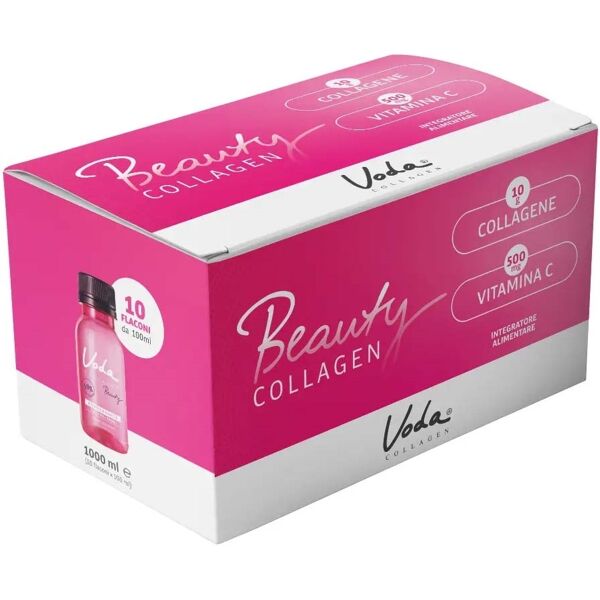 voda nature voda collagen - beauty box integratore collagene e vitamina, 10 flaconi x 100ml