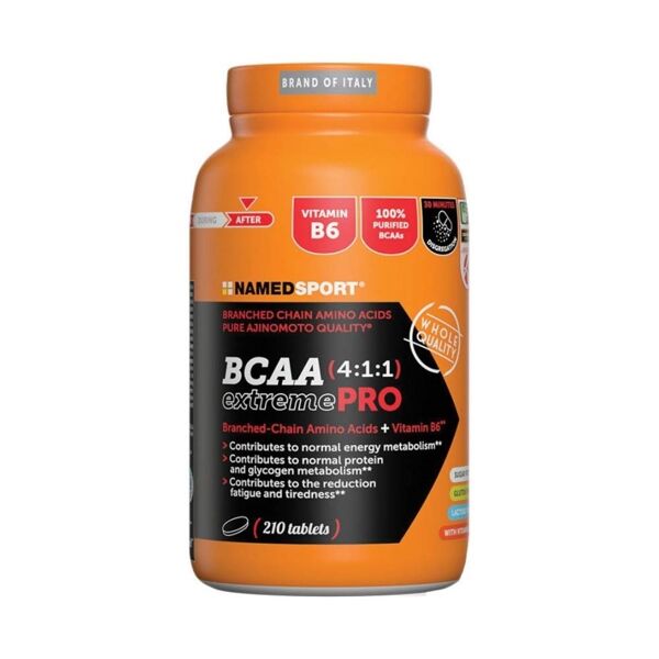 named sport bcaa 4:1:1 integratore di aminoacidi e vitamina b6, 210 compresse
