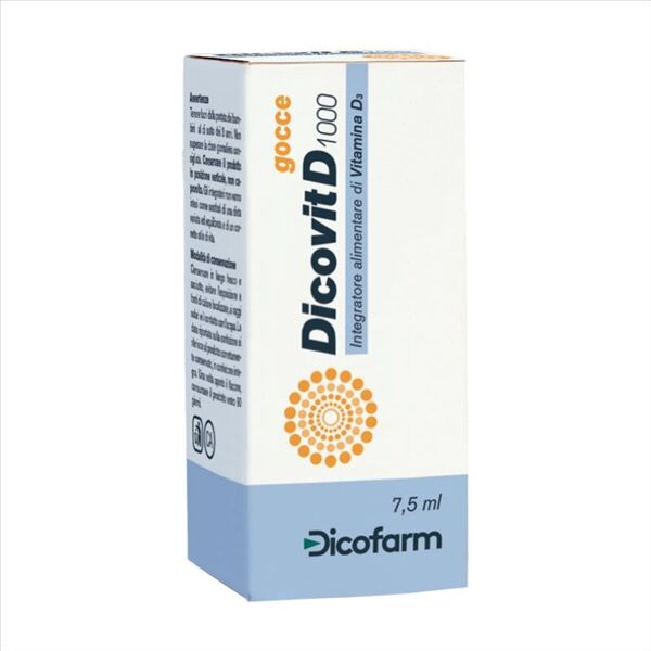 ag pharma dicofarm dicovit d 1000 - integratore alimentare di vitamica d3, 7.5ml