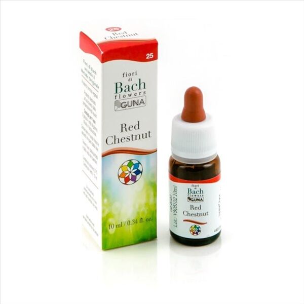 guna fiori di bach - red chestnut 25 altruismo e ottimismo gocce 10ml