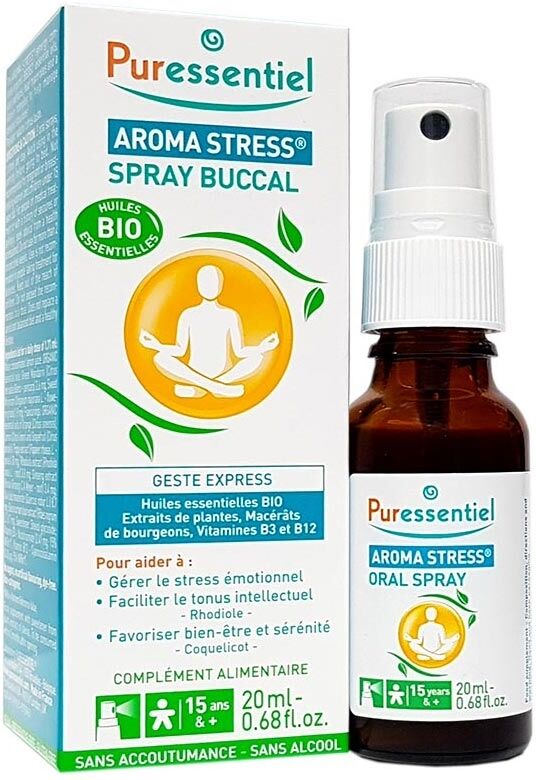 puressentiel aroma stress - spray orale integratore alimentare, 20ml