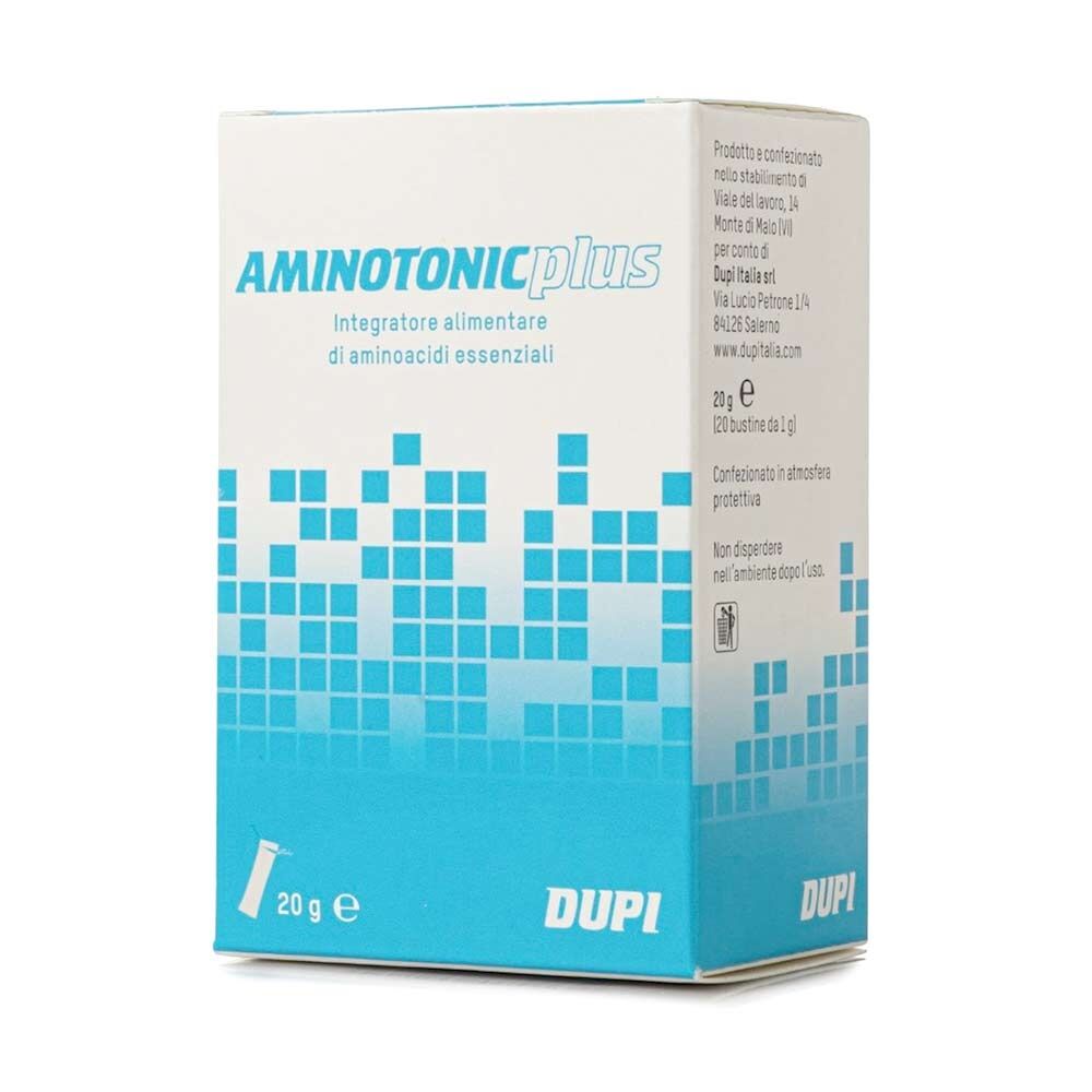 dupi aminotonic plus integratore di aminoacidi essenziali, 20 bustine
