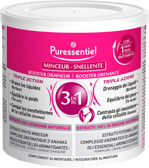 puressentiel snellente - booster drenante integratore alimentare, 240g