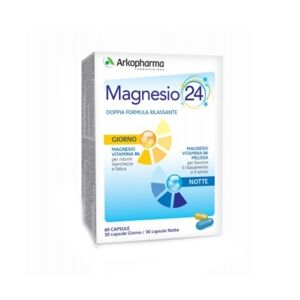 Arkopharma Magnesio 24 Giorno E Notte Integratore Alimentare, 60 Capsule