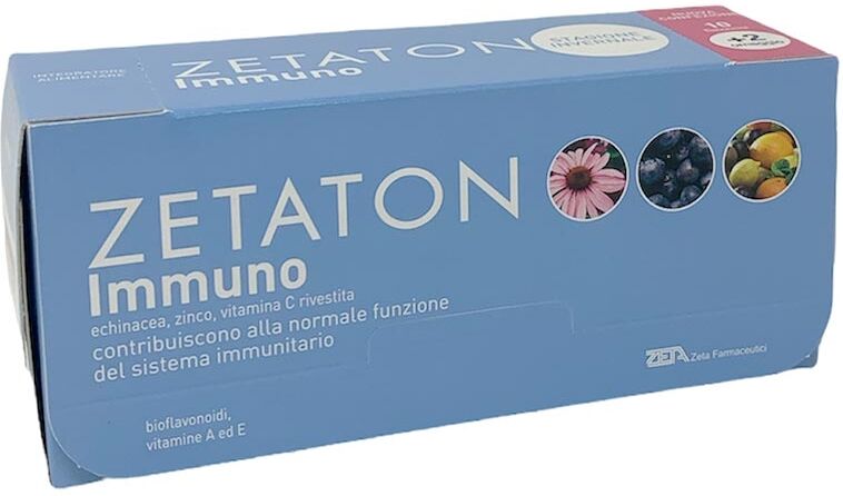 Zeta Farmaceutici Zetaton - Immuno Integratore Sistema Immunitario, 12 fiale