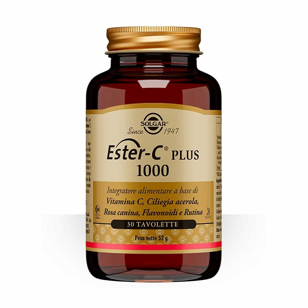 Solgar Ester-C Plus 1000 Integratore Vitamina C a pH Tamponato, 90 Tavolette