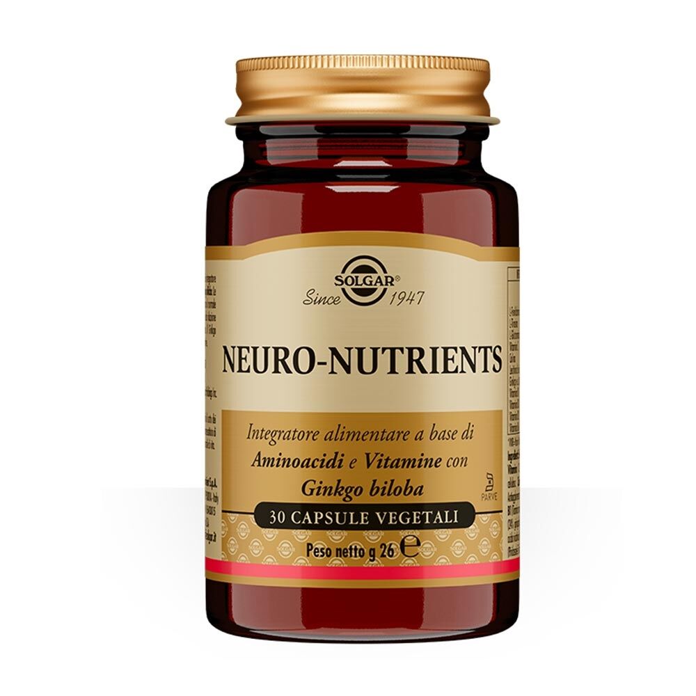 Solgar Neuro Nutrients Integratore Sistema Nervoso, 30 Capsule Vegetali