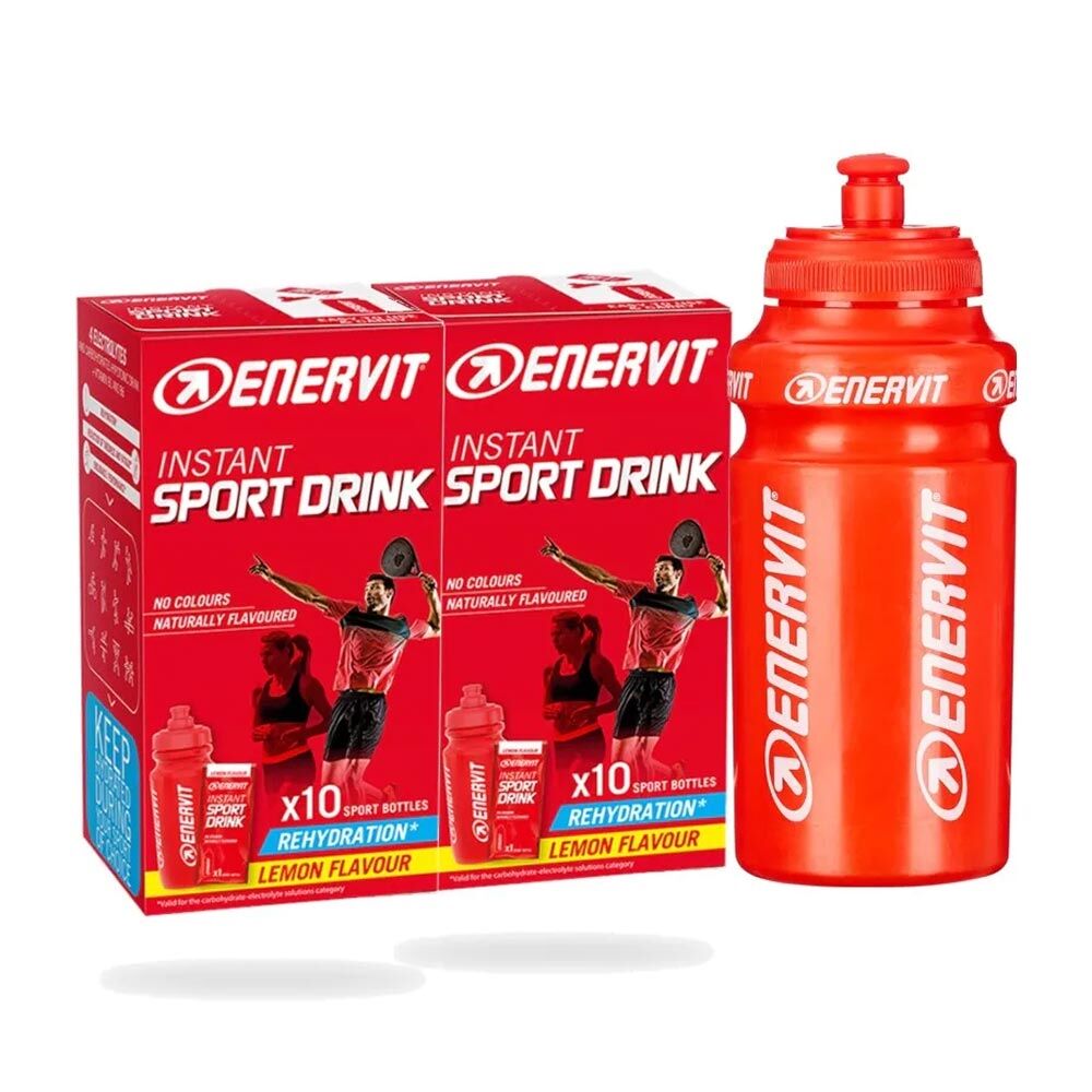 Enervit Sport Instant Drink Bevanda Ipotonica, 2 x 10 bustine + Borraccia