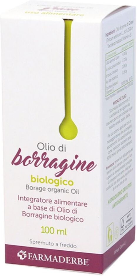 Farmaderbe Olio Alimentare di Borragine, 100ml