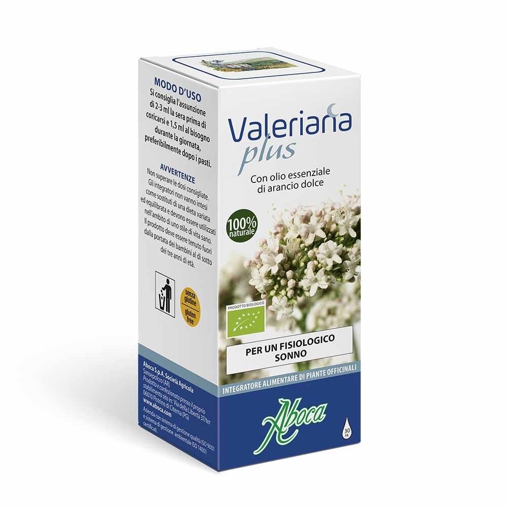 Aboca Valeriana Plus - Gocce Integratore per un Sonno Fisiologico, 30ml