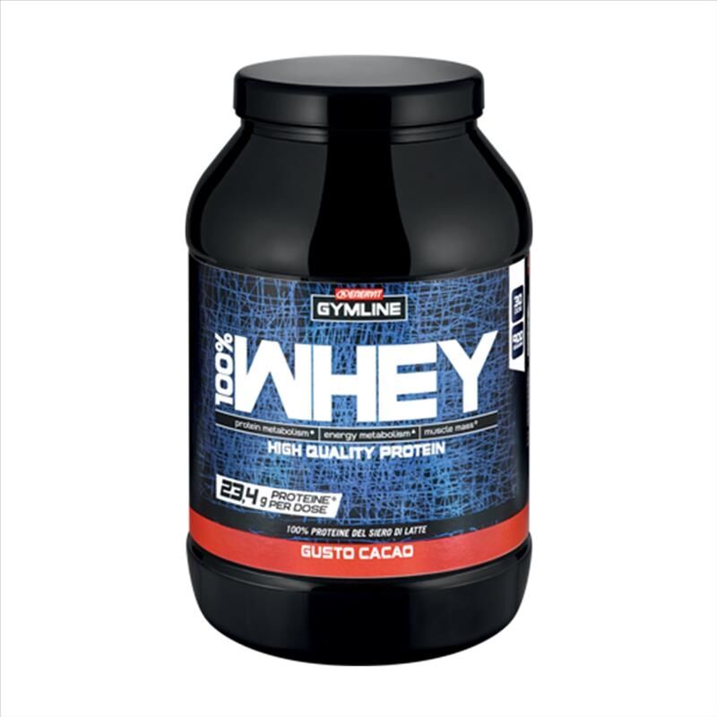 Enervit Gymline Muscle 100% Whey Proteine Concentrate Integratore Cacao 900 g