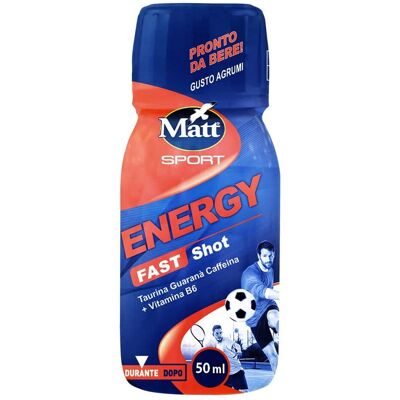 Matt Sport - NRG Fast Shot Energetico gusto Agrumi, 50ml Matt Sport - NRG Fast Shot Energetico gusto Agrumi, 50ml