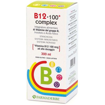 Farmaderbe B12 100 Complex - Integratore alimentare Farmaderbe B12 100 Complex - Integratore alimentare
