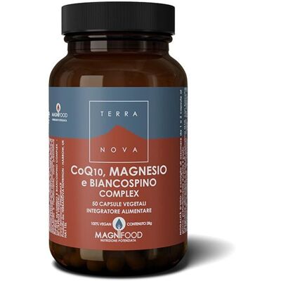 Terra Nova Complesso CoQ10, Magnesio & Biancospino - 50 Vegicaps Terra Nova Complesso CoQ10, Magnesio & Biancospino - 50 Vegicaps