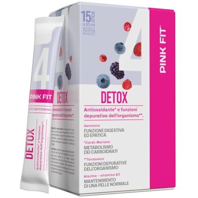 ProAction Pink Fit Detox - Integratore depurativo con carciofo e cardo mariano, 15 stick ProAction Pink Fit Detox - Integratore depurativo con carciofo e cardo mariano, 15 stick