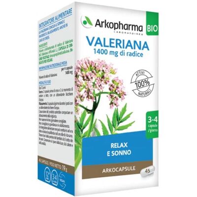 Arkopharma Valeriana Bio 45 Capsule - Integratore Alimentare Arkopharma Valeriana Bio 45 Capsule - Integratore Alimentare