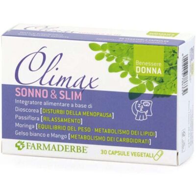 Farmaderbe Climax - Sonno & Slim Integratore Alimentare, 30 capsule Farmaderbe Climax - Sonno & Slim Integratore Alimentare, 30 capsule