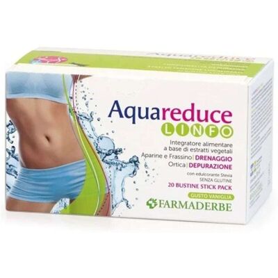 Farmaderbe Aqua Reduce - Linfo Integratore Alimentare gusto Vaniglia, 20 Stick Farmaderbe Aqua Reduce - Linfo Integratore Alimentare gusto Vaniglia, 20 Stick