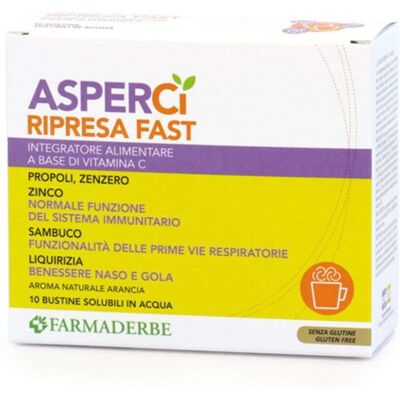 Farmaderbe Asper Ci Ripresa Fast - Polvere per vie respiratorie Farmaderbe Asper Ci Ripresa Fast - Polvere per vie respiratorie