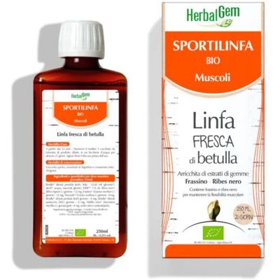 Herbalgem Sportlinfa - Integratore con linfa di betulla per il recupero muscolare, 250 ml Herbalgem Sportlinfa - Integratore con linfa di betulla per il recupero muscolare, 250 ml