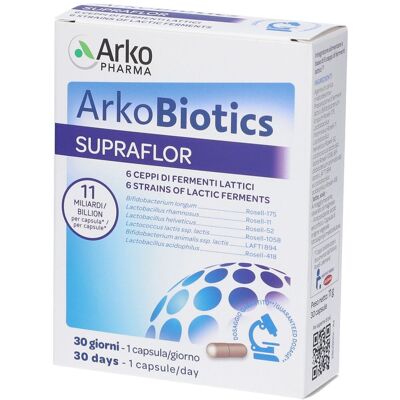 Arkopharma Supraflor - 6 Ceppi Probiotici - 30 Capsule Arkopharma Supraflor - 6 Ceppi Probiotici - 30 Capsule