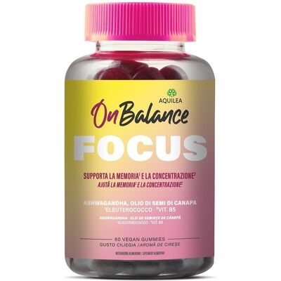 Aquilea On Balance - Focus Integratore Memoria e Concertazione, 60 Gummies Aquilea On Balance - Focus Integratore Memoria e Concertazione, 60 Gummies