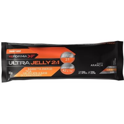Keforma Ultra Jelly 2:1 Arancia Barretta energetica per l'energia rapida durante lo sport, 50 g Keforma Ultra Jelly 2:1 Arancia Barretta energetica per l'energia rapida durante lo sport, 50 g