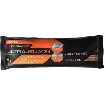 Keforma Ultra Jelly 2:1 Barretta energetica al mirtillo e fragola per energia rapida, 50 g Keforma Ultra Jelly 2:1 Barretta energetica al mirtillo e fragola per energia rapida, 50 g