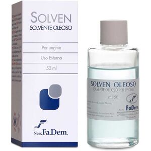 New Fa.dem. Solven Solvente Oleoso per Unghie Acetone con Astuccio, 50ml